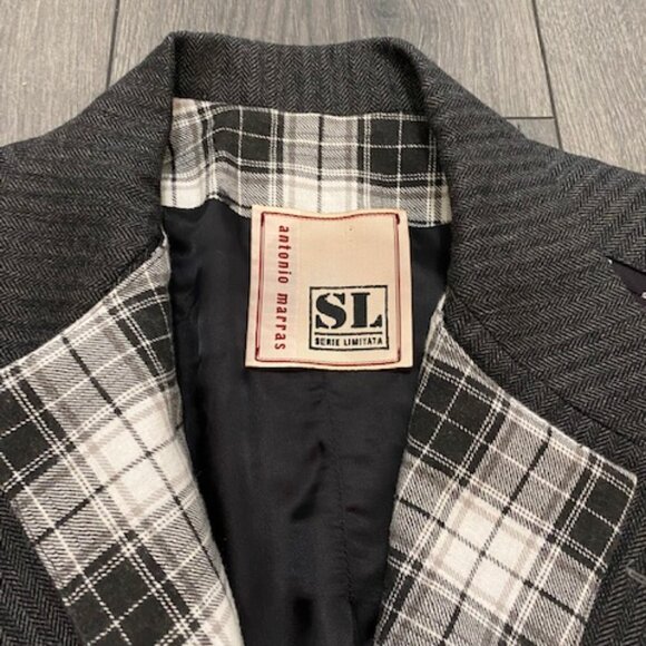 Antonio Marras Patchwork Embellished Blazer Size US M - Picture 2 of 9